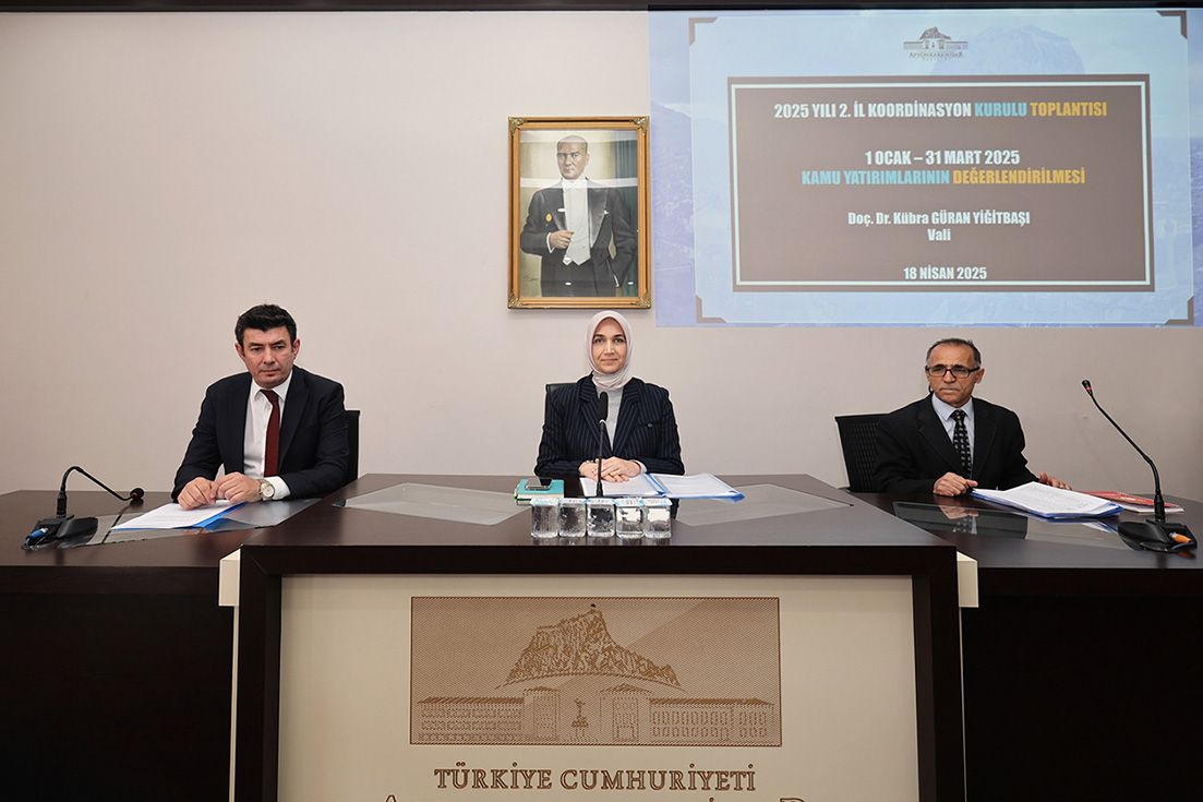 2025 Yılı 2. İl Koordinasyon Kurulu Toplantısı Vali Yiğitbaşı Başkanlığında Yapıldı